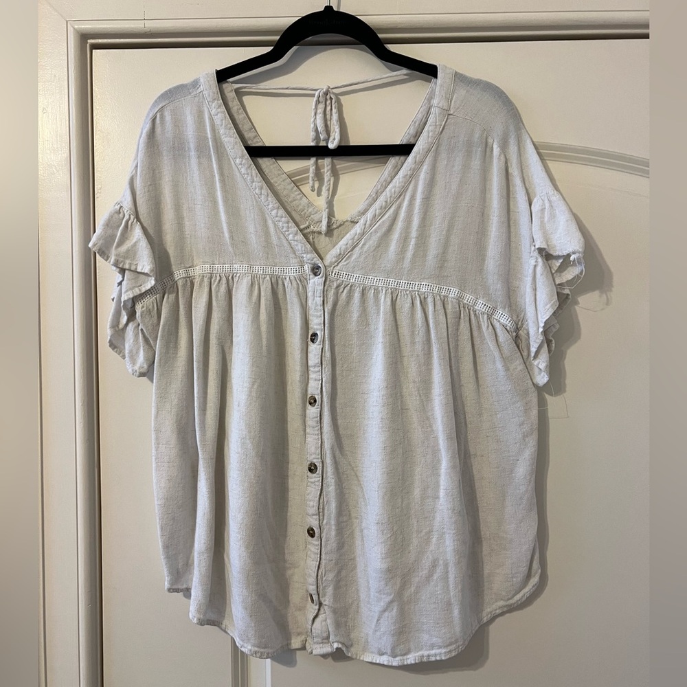 Cream blouse